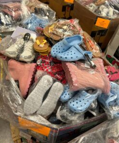 mixed assorted shoes pallets