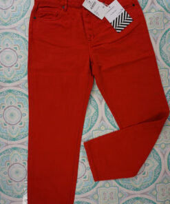 20pc FREE PEOPLE x Sandrine Rose Red Jeans 24 & 25 #29873A (B-8-6)