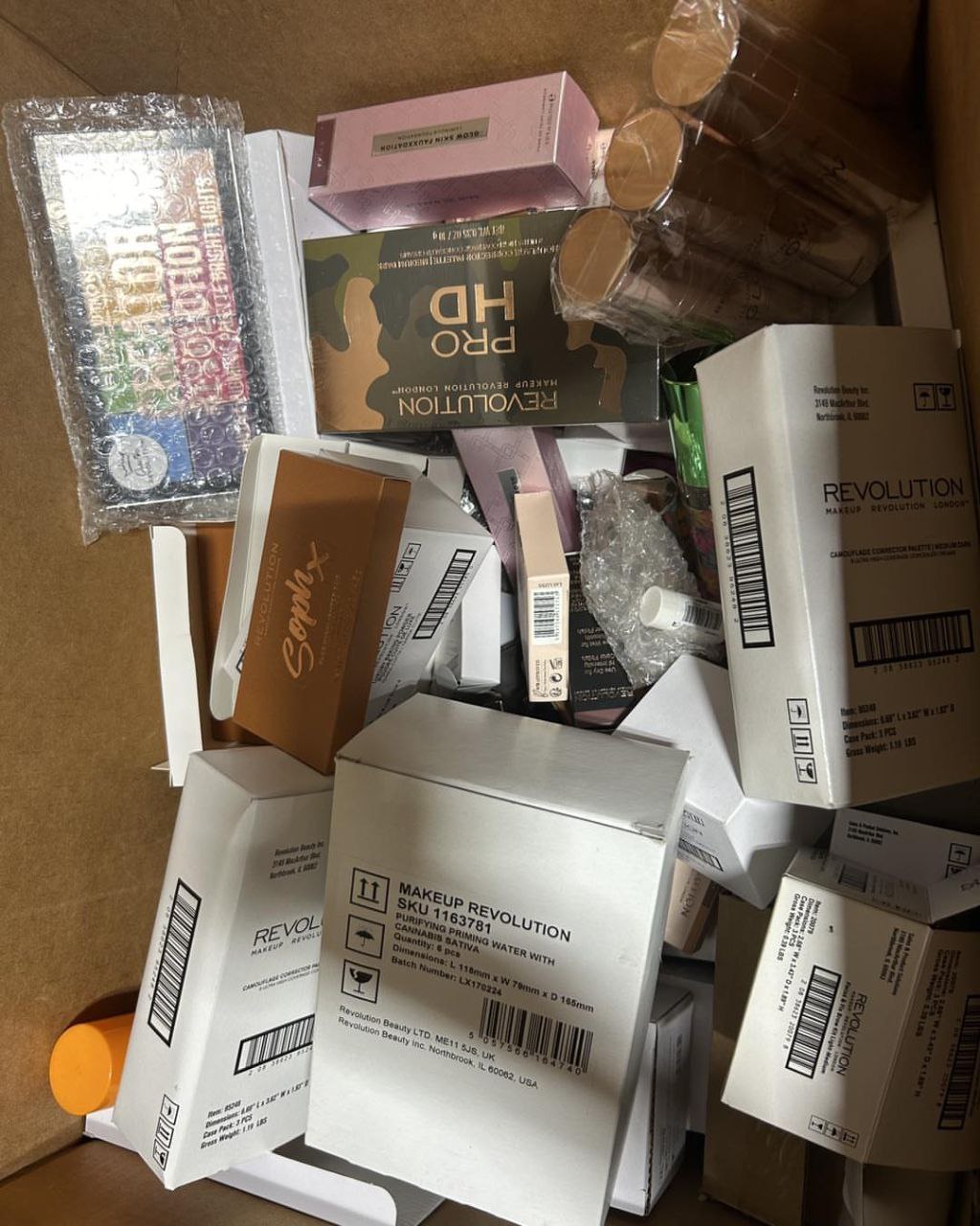 Revolution Makeup boxes
