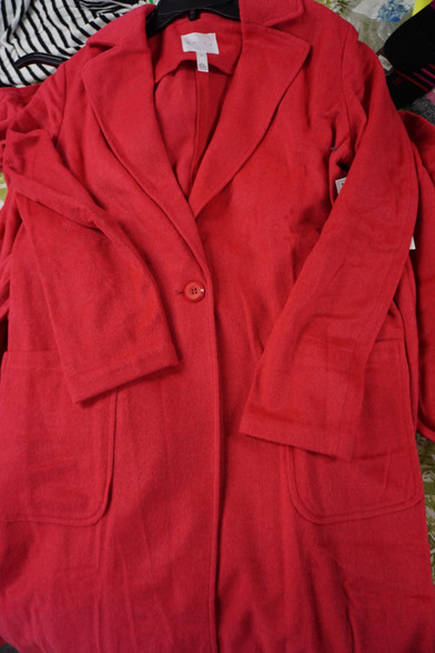 8pc LEITH Peacoats CARNATION PINK Size Small #23177w (H-2-3)